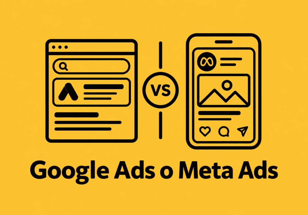 Google Ads o Meta Ads: confronto tra annunci sulla rete di ricerca Google e pubblicità su Facebook e Instagram